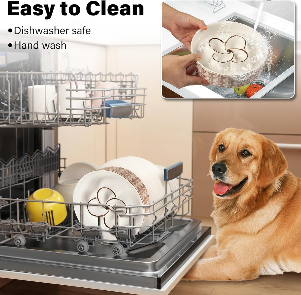 Ceramic Slow Feeder Dog